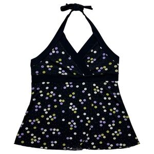 90’s Polka Dot Cropped Halter Top